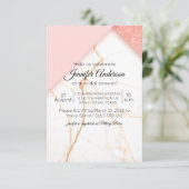 Moderne Rosa- und Golddusche (Stehend Vorderseite)