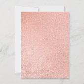 Moderne rosa und goldene Glitzer-Marmor-Verlobung (Rückseite)