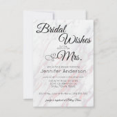 Moderne Rosa- und Graudusche - Einladung (Vorderseite)