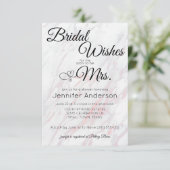 Moderne Rosa- und Graudusche - Einladung (Stehend Vorderseite)