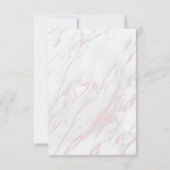 Moderne Rosa- und Graudusche - Einladung (Rückseite)