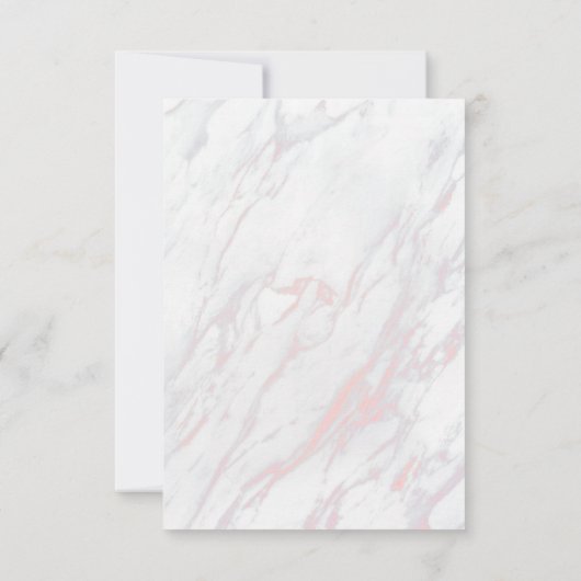 Moderne Rosa- und Graudusche - Einladung (Rückseite)