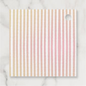 Moderne rosa und graue Elephant Monogram Custom Geschenkanhänger (Rückseite)