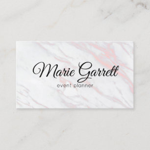 Moderne rosa und graue Marmor Visitenkarte