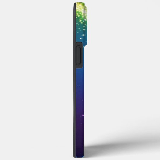 Moderne rosa und lila blaue Sparkle-Chic Case-Mate iPhone Hülle (Rückseite / Rechts)