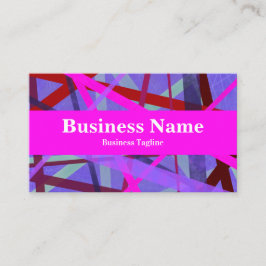 Moderne rosa und Lila Farbtöne Geometrie Abstrakt Visitenkarte