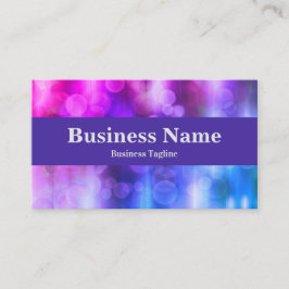 Moderne rosa und Lila Kreise Abstraktes Design Visitenkarte