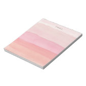 Moderne Rosa und Pfirsichfarben - alle überlagert Notizblock (Rotiert)