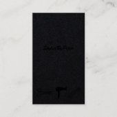 Moderne rosa und schwarze Visitenkarte (Vorderseite)