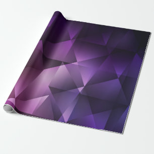 Moderne rosa und violette polygonale nahtlose Must Geschenkpapier