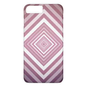 Moderne rosa und weiße Abstufungsquadrate Case-Mate iPhone Hülle