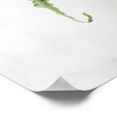 Moderne Rosa und Weiße Farbe Bläsergeburt Poster (Ecke)