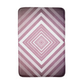 Moderne rosa und weiße Gravierplätze Badematte (Vorderseite Vertikal)
