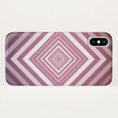 Moderne rosa und weiße Gravierplätze Case-Mate iPhone Hülle (Rückseite (Horizontal))