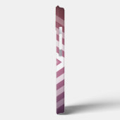 Moderne rosa und weiße Gravierplätze Case-Mate iPhone Hülle (Rückseite / Links)