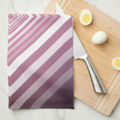 Moderne rosa und weiße Gravierplätze Handtuch (Viertel Falte)