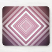 Moderne rosa und weiße Gravierplätze Mousepad (Vorne)