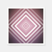 Moderne rosa und weiße Gravierplätze Serviette (Vorderseite)