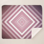 Moderne rosa und weiße Gravierplätze Sherpadecke (Vorderseite (Horizontal))