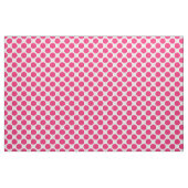 Moderne rosa und weiße große Polka-Punkte Stoff (Yard (91,4 cm))