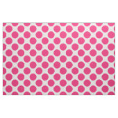 Moderne rosa und weiße große Polka-Punkte Stoff (Fat Quarter (45,7 x 55,9 cm))
