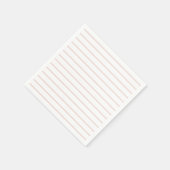 Moderne, rosa und weiße Streifen Serviette (Ecke)