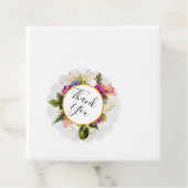 Moderne rosa und weiße Wasserfarben Blumenstrauß Geschenkanhänger (Beispiel)