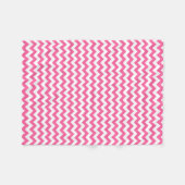 Moderne rosa und Zickzack Zigzag Fleecedecke (Vorderseite (Horizontal))