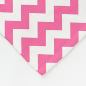 Moderne rosa und Zickzack Zigzag Fleecedecke (Ecke)