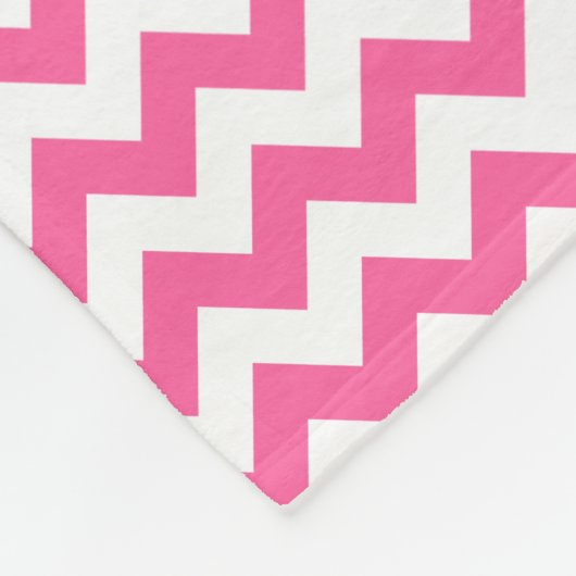 Moderne rosa und Zickzack Zigzag Fleecedecke (Ecke)