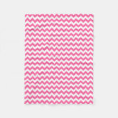 Moderne rosa und Zickzack Zigzag Fleecedecke (Vorderseite)