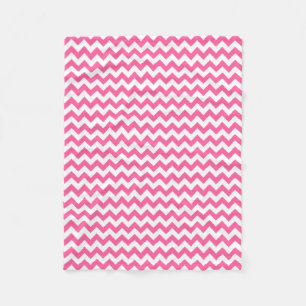 Moderne rosa und Zickzack Zigzag Fleecedecke