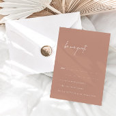 Moderne Rosa - unsere RSVP Card