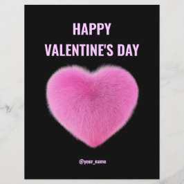 Moderne rosa Valentine Card Business