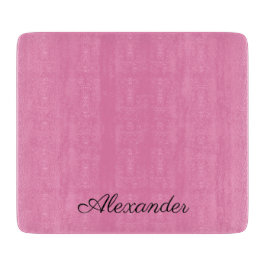 Moderne rosa Vorlage, schwarze Schrift Schneidebrett