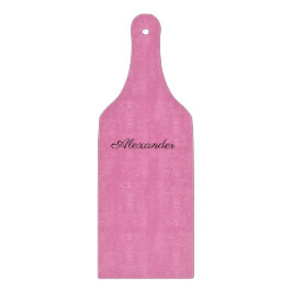 Moderne rosa Vorlage, schwarze Script-Zuschneidepl Schneidebrett