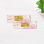 Moderne rosa Wasserfarbe und Goldfolie (Schreibtisch)