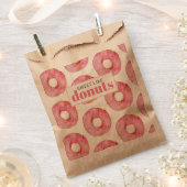 Moderne rosa Wasserfarben süß wie Donuts Zitat Geschenktütchen (Ausgeschnitten)