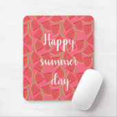 Moderne rosa Wassermelone, Sommer Mousepad (Mit Mouse)