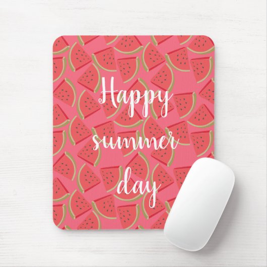 Moderne rosa Wassermelone, Sommer Mousepad (Mit Mouse)