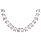 Moderne rosa, weiße, bläserne Jagdflagge Wimpelkette (Alle)