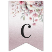 Moderne rosa, weiße, bläserne Jagdflagge Wimpelkette (Erste Fahne)