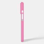 Moderne rosa weiße Monogramm-Name Case-Mate iPhone Hülle (Rückseite / Links)