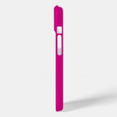 Moderne rosa weiße Sport-Monogramm-Name Case-Mate iPhone Hülle (Rückseite / Links)