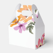 Moderne, rosa Wildblume #4 Brautparty Geschenkschachtel (Rückseite)