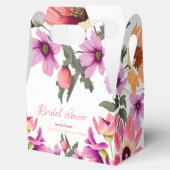 Moderne, rosa Wildblume #4 Brautparty Geschenkschachtel (Geöffnet)