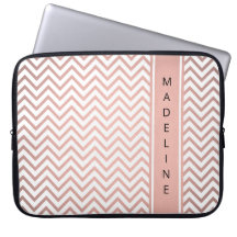 Moderne rosa Zickzack Muster Girl Imitate Rose Gol