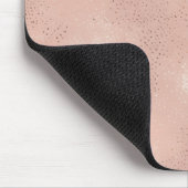 Moderne rosafarbene Abstraktion Mousepad (Ecke)