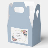 Moderne, rosafarbene Blume Gold Wedding Geschenkschachtel (Geöffnet)