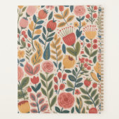 Moderne rosafarbene Floral Planer (Rückseite)